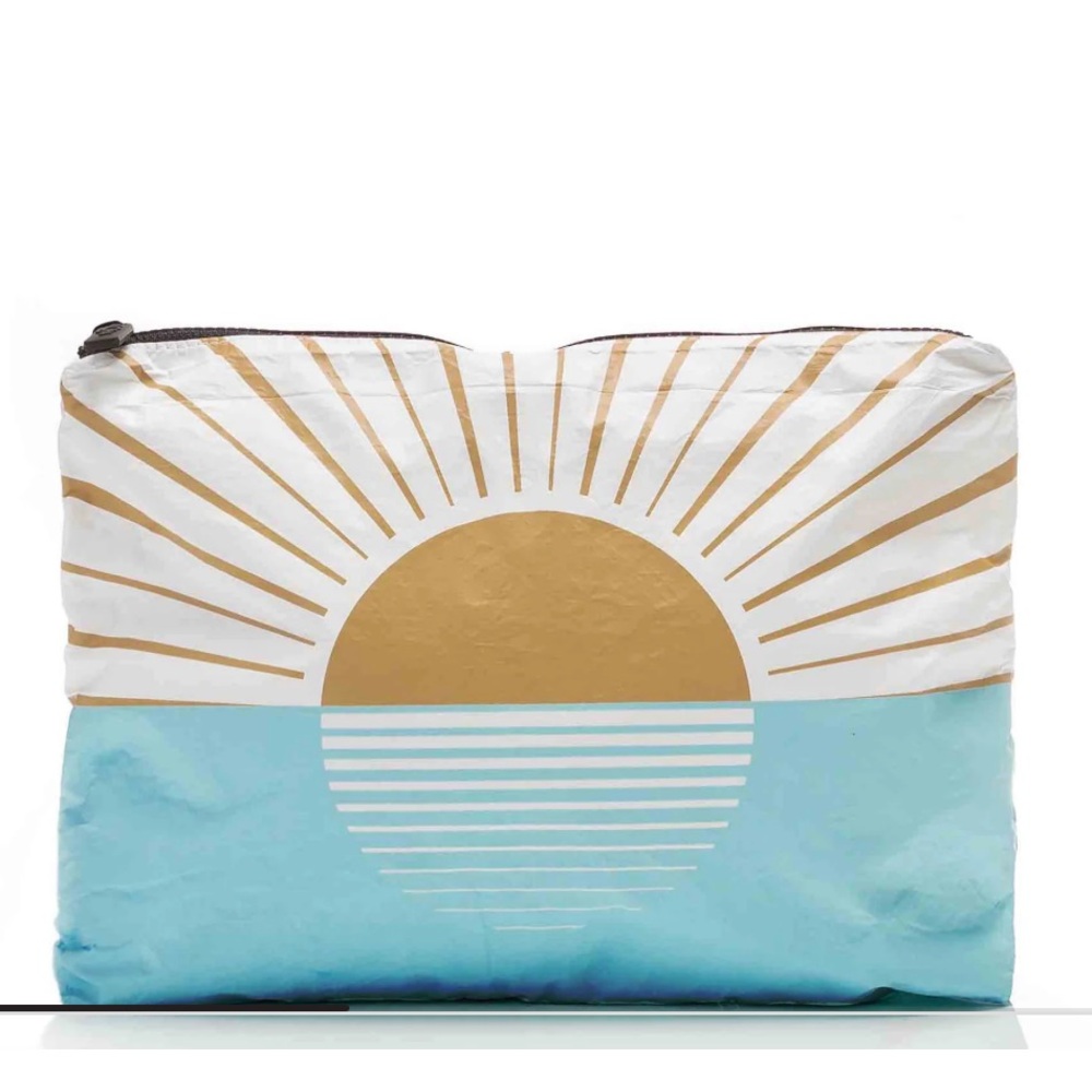 ALOHA Collection Mid Pouch with Sun Design